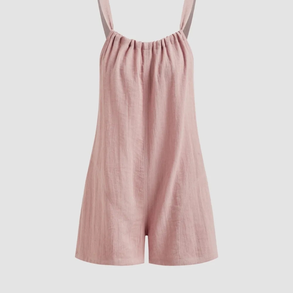 Cider Pink Sleeveless Romper